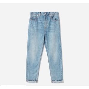 Everlane The Super Soft Jean WMS 26R Light Blue Organic Cotton Relaxed Denim